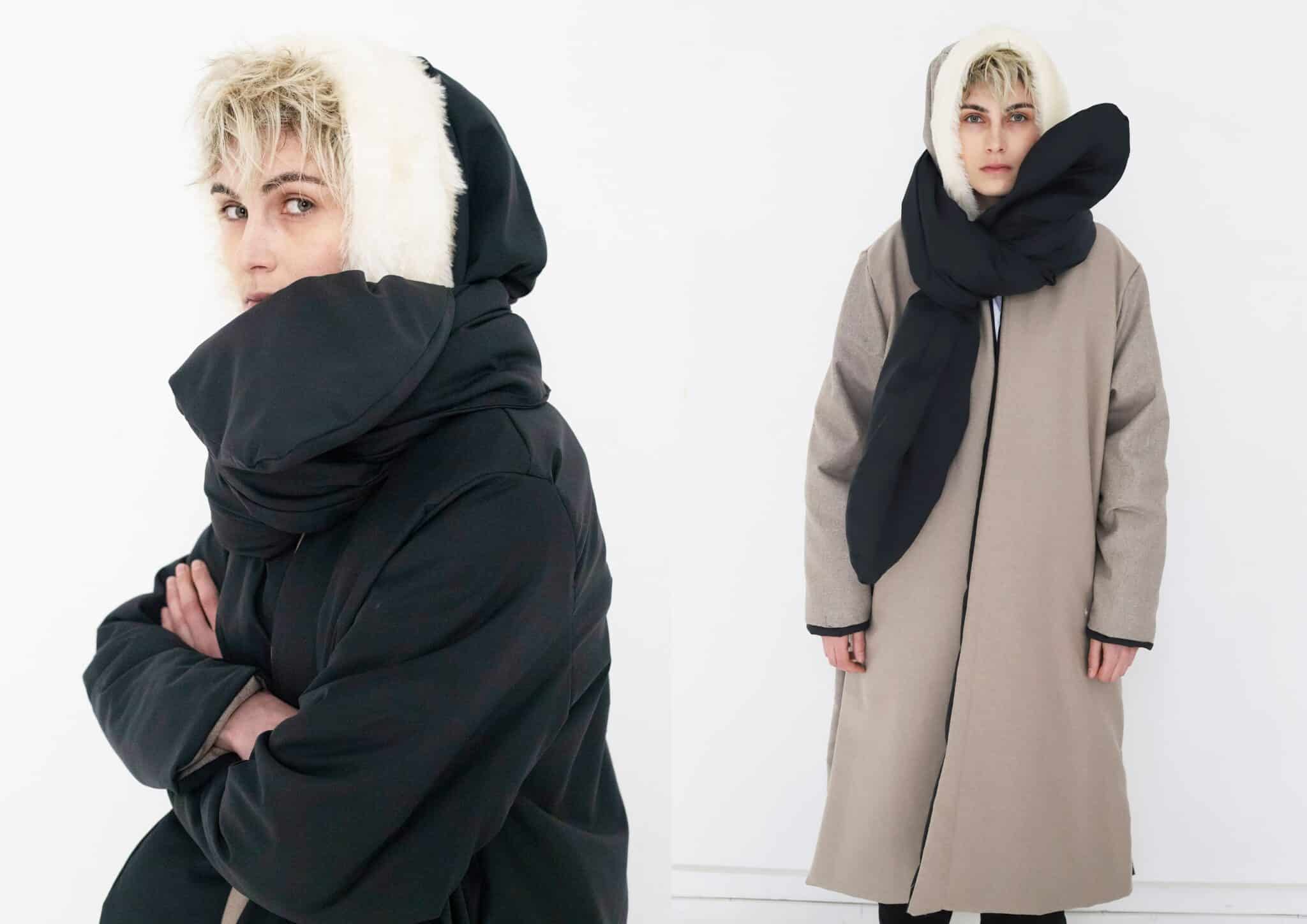 FLÜFS Look 4 Reversible Long Puffer Coat Recovered scaled